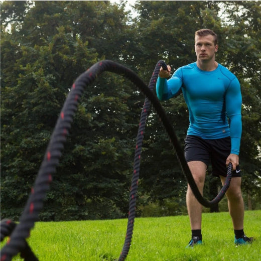 VERGEBEN Tunturi Battle Rope 12 m Cross Training Seil Schwarz