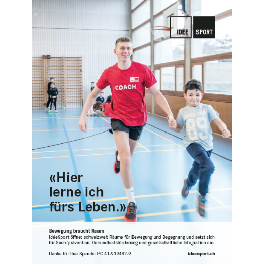 Füllerinserate Stiftung IdéeSport