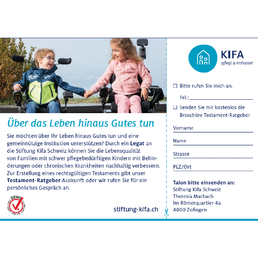 Füllerinserate Stiftung Kifa Schweiz 2