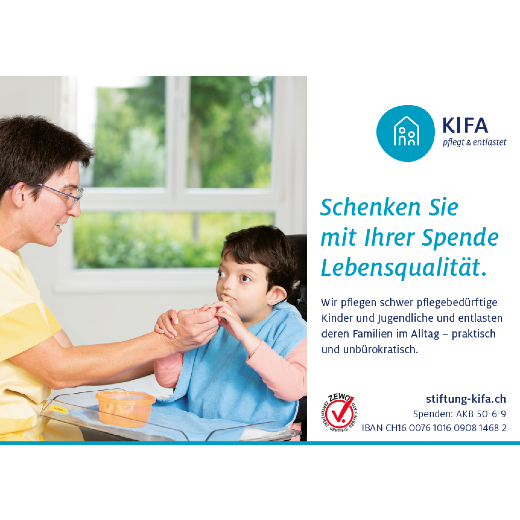 Füllerinserate Stiftung Kifa Schweiz